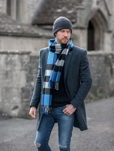 outfits to wear a burberry scarf on men|Burberry scarf men sale.